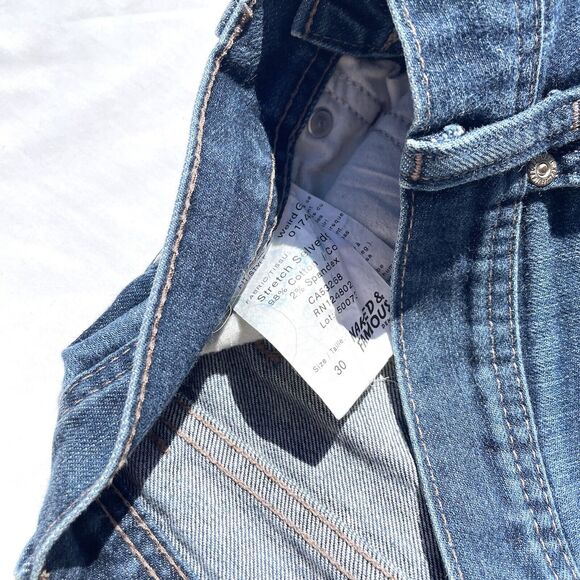 Naked & Famous Jeans Mens 30 Deep Indigo Stretch Selvedge Denim Weird Guy - Picture 6 of 6